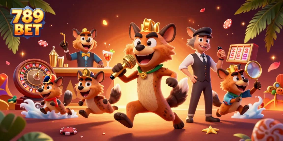 Experience thrilling games at 789 BET with vibrant casino characters and dynamic action.