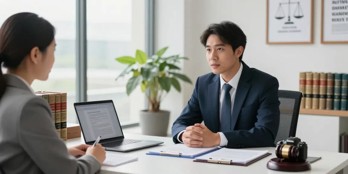 Professional legal consultation showcasing a helpful site in a bright office.