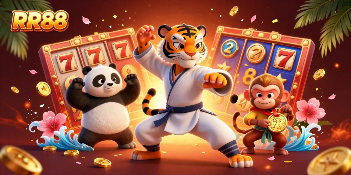 Engage with RR88's thrilling slot game adventures featuring vibrant 3D characters and dynamic elements.