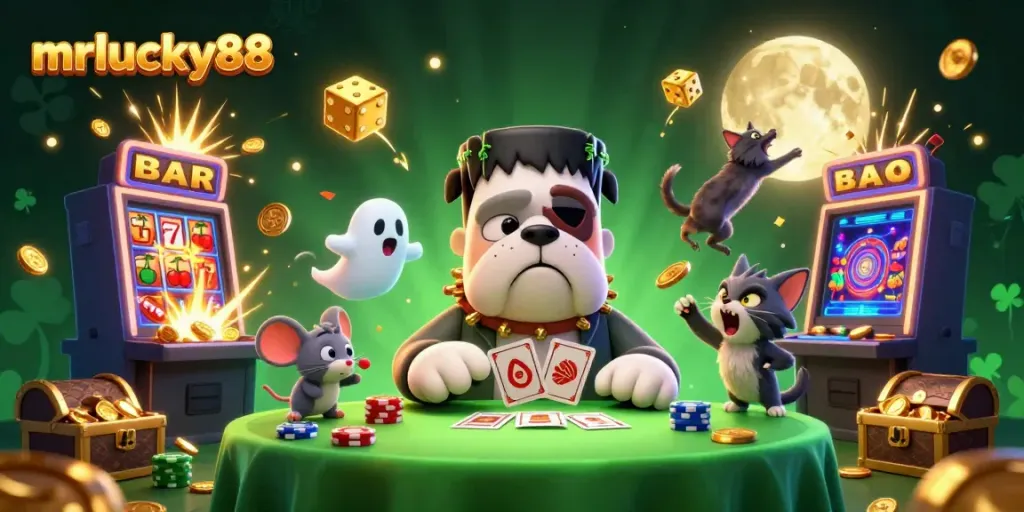 Engage with the thrilling mrlucky88 casino experience featuring lively characters and dynamic gaming elements.