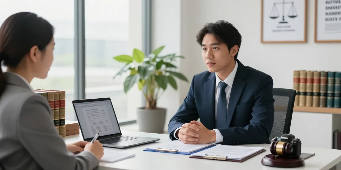 Professional legal consultation showcasing a helpful site in a bright office.