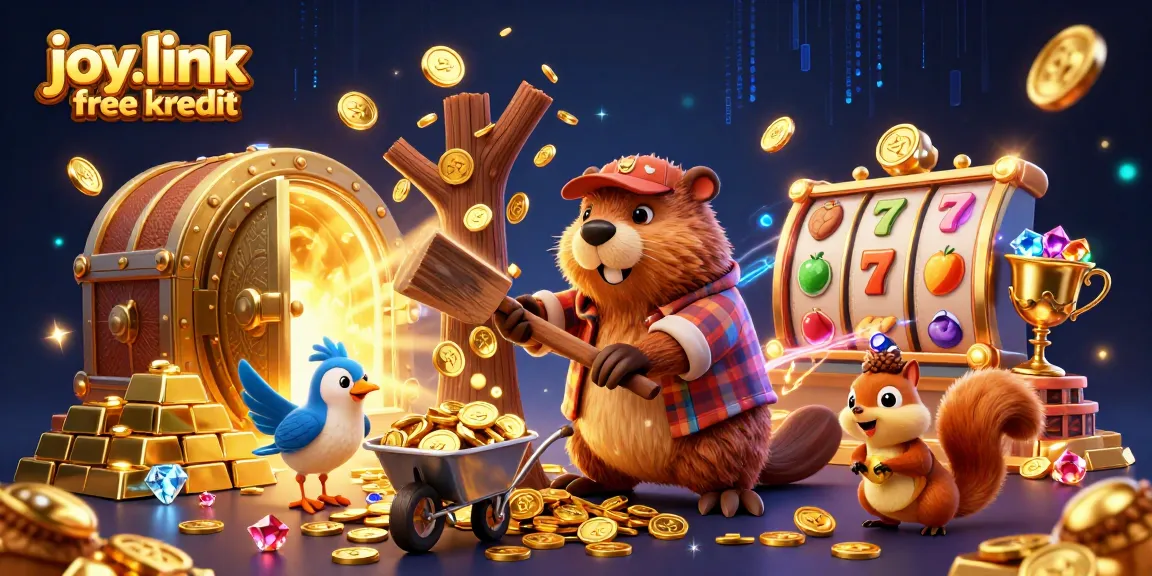 Experience excitement with joy.link free kredit at a dynamic casino scene filled with treasures.