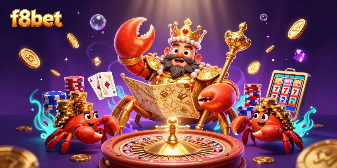 Experience thrilling adventures with f8bet in this vibrant casino scene featuring golden treasures and dynamic game elements.