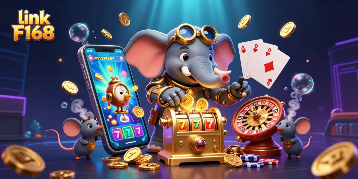 Spin the reels at link F168 for exciting casino adventures amidst vibrant 3D illustrations.