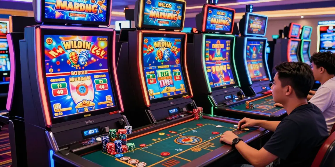 Engaged players celebrating wins on vibrant slot gacor online gaming platforms, showcasing excitement.
